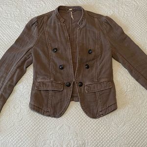 Free People Faux Military Jacket